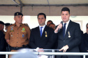 O Governador Carlos Massa Ratinho Junior autoriza nesta quarta-feira (04) a realização de concurso público e contratação de profissionais para a Polícia Militar, Polícia Civil e Departamento Penitenciário (Depen). Participaram do evento: os secretários, de Segurança, cel. Romulo Marinho Soares; da Casa Civil, Guto Silva; comandante geral da PMPR, cel. Péricles de Matos; delegado geral da Polícia Civil do Paraná, Silvio Jacob Rockembach; Curitiba, 04-09-19.Foto: Arnaldo Alves / AEN