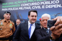 O governador Carlos Massa Ratinho Junior autorizou nesta quarta-feira (4) os concursos públicos para contratação de 2,4 mil militares estaduais. São 2 mil policiais e 400 bombeiros. Além disso, o Estado vai selecionar 50 delegados, 300 investigadores e 50 papiloscopistas para a Polícia Civil. Também foram abertas 238 vagas para agentes de cadeia para complementar o quadro do Departamento Penitenciário (Depen).