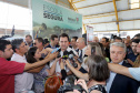 O governador Carlos Massa Ratinho Junior lança nesta quarta-feira (11) o programa Escola Segura na Região Metropolitana de Curitiba. Serão beneficiadas 40 escolas da região de nove municípios. Presentes: prefeito em exercício de São José dos Pinhais, Tiago Buhrer; secretários: de Educação, Renato Feder; de segurança pública, cel. Romulo Soares; comandante da PMPR, cel. Péricles de Matos; entre outros.Curitiba, 11-09-19.Foto: Arnaldo Alves / AEN.