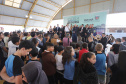 O governador Carlos Massa Ratinho Junior lança nesta quarta-feira (11) o programa Escola Segura na Região Metropolitana de Curitiba. Serão beneficiadas 40 escolas da região de nove municípios. Presentes: prefeito em exercício de São José dos Pinhais, Tiago Buhrer; secretários: de Educação, Renato Feder; de segurança pública, cel. Romulo Soares; comandante da PMPR, cel. Péricles de Matos; entre outros.Curitiba, 11-09-19.Foto: Arnaldo Alves / AEN.