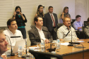 O governador Carlos Massa Ratinho Jr, reuniu-se com empresários da empresa Tirol, que anunciaram investimentos no município de Ipiranga. Presentes: prefeito de Ipiranga, Luiz Carlos Blum; secretário de Infraestrutura e Logística, Sandro Alex; diretor presidente da APD, Eduardo Bekin; gerente de projetos da Tirol, Maicon Spada; diretor industrial, Adalberto Rofner e diretor comercial da Tirol, Carlos Dresch.Curitiba, 11-09-19.Foto: Arnaldo Alves / AEN.