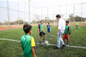 O governador Carlos Massa Ratinho Junior inaugura nesta quinta-feira (12), o Meu Campinho de Santa Cruz de Monte Castelo, no Noroeste do Paraná. Programa da Secretaria de Estado do Desenvolvimento Urbano e Obras Públicas, o Meu Campinho grama sintética, iluminação e segurança para a prática esportiva e de recreação de crianças e adolescentes, em horários em que não estão na escola. Santa Cruz do Monte Castelo, 12/09/2019 - Foto: Geraldo Bubniak/AEN