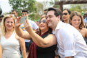 O governador Carlos Massa Ratinho Junior inaugura nesta quinta-feira (12), o Meu Campinho de Santa Cruz de Monte Castelo, no Noroeste do Paraná. Programa da Secretaria de Estado do Desenvolvimento Urbano e Obras Públicas, o Meu Campinho grama sintética, iluminação e segurança para a prática esportiva e de recreação de crianças e adolescentes, em horários em que não estão na escola. Santa Cruz do Monte Castelo, 12/09/2019 - Foto: Geraldo Bubniak/AEN