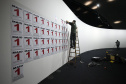 Montagem da 14ª  Bienal Iinetrnacional de Arte Comtemporâneade Curitiba no Museu Oscar Niemeyer(MON).Curitiba, 16 de setembro de 2019.Foto: Kraw Penas/SECC