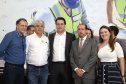 O governador Carlos Massa Ratinho Junior confirmou nesta quarta-feira (18) investimentos do Estado em pacote de obras da área da Segurança Pública. Serão construídas cadeias públicas em Foz do Iguaçu, Londrina, Ponta Grossa e Guaíra e delegacias em Araucária, Almirante Tamandaré e Colombo. A solenidade foi no Palácio Iguaçu, com a presença do secretário da Segurança Pública, Romulo Marinho Soares. Curitiba,18/09/2019 Foto:Jaelson Lucas / AEN