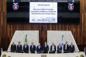 O governador Carlos Massa Ratinho Junior participa nesta segunda-feira (23), participou da audiência da Câmara dos Deputados para discutir com deputados federais e estaduais o novo marco regulatório das PPPs, concessões e fundos de infraestrutura
