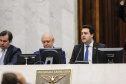 O governador Carlos Massa Ratinho Junior participa nesta segunda-feira (23), participou da audiência da Câmara dos Deputados para discutir com deputados federais e estaduais o novo marco regulatório das PPPs, concessões e fundos de infraestrutura