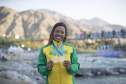 Ana Sátila, uma das principais atletas da canoagem slalom do mundo, garantiu nesta quinta-feira (26) a vaga brasileira para os Jogos Olímpicos Tóquio 2020. Ela é bolsista do Geração Olímpica, programa do Governo do Estado que concede bolsas a atletas, desde de sua base até o rendimento, e também a técnicos, com patrocínio da Copel. Hoje são 1252 bolsistas e a previsão é conceder cerca de 5 mil bolsas em quatro anos.Foto: Jonne Roriz/COB