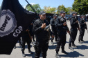 A Polícia Civil do Paraná promoveu uma solenidade de encerramento do 6º Curso de Operações Policiais, nesta sexta-feira (27), nas dependências do Centro de Operações Policiais Especiais. O curso destinado a agentes de segurança pública teve início no dia 2 de setembro com uma turma de 26 alunos. Apenas 15 chegaram ao fim e se formaram, entre eles duas mulheres. Foto: Divulgação/Polícia Civil