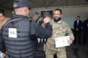 A Polícia Civil do Paraná promoveu uma solenidade de encerramento do 6º Curso de Operações Policiais, nesta sexta-feira (27), nas dependências do Centro de Operações Policiais Especiais. O curso destinado a agentes de segurança pública teve início no dia 2 de setembro com uma turma de 26 alunos. Apenas 15 chegaram ao fim e se formaram, entre eles duas mulheres. Foto: Divulgação/Polícia Civil
