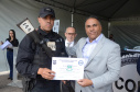 A Polícia Civil do Paraná promoveu uma solenidade de encerramento do 6º Curso de Operações Policiais, nesta sexta-feira (27), nas dependências do Centro de Operações Policiais Especiais. O curso destinado a agentes de segurança pública teve início no dia 2 de setembro com uma turma de 26 alunos. Apenas 15 chegaram ao fim e se formaram, entre eles duas mulheres. Foto: Divulgação/Polícia Civil