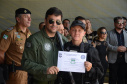 A Polícia Civil do Paraná promoveu uma solenidade de encerramento do 6º Curso de Operações Policiais, nesta sexta-feira (27), nas dependências do Centro de Operações Policiais Especiais. O curso destinado a agentes de segurança pública teve início no dia 2 de setembro com uma turma de 26 alunos. Apenas 15 chegaram ao fim e se formaram, entre eles duas mulheres. Foto: Divulgação/Polícia Civil
