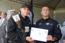 A Polícia Civil do Paraná promoveu uma solenidade de encerramento do 6º Curso de Operações Policiais, nesta sexta-feira (27), nas dependências do Centro de Operações Policiais Especiais. O curso destinado a agentes de segurança pública teve início no dia 2 de setembro com uma turma de 26 alunos. Apenas 15 chegaram ao fim e se formaram, entre eles duas mulheres. Foto: Divulgação/Polícia Civil