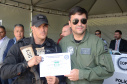 A Polícia Civil do Paraná promoveu uma solenidade de encerramento do 6º Curso de Operações Policiais, nesta sexta-feira (27), nas dependências do Centro de Operações Policiais Especiais. O curso destinado a agentes de segurança pública teve início no dia 2 de setembro com uma turma de 26 alunos. Apenas 15 chegaram ao fim e se formaram, entre eles duas mulheres. Foto: Divulgação/Polícia Civil