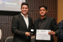 O governador Carlos Massa Ratinho Junior participa nesta segunda-feira (30), da comemoração do aniversário de 166 anos da Polícia Civil no Paraná na sede da OAB Paraná, em Curitiba .   30/09/2019 - Foto: Geraldo Bubniak/AEN