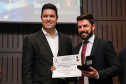 O governador Carlos Massa Ratinho Junior participa nesta segunda-feira (30), da comemoração do aniversário de 166 anos da Polícia Civil no Paraná na sede da OAB Paraná, em Curitiba .   30/09/2019 - Foto: Geraldo Bubniak/AEN
