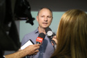 O secretário da Comunicação Social e da Cultura, Hudson José, lançou em Londrina, nesta quinta-feira (03), o terceiro edital do Programa Estadual de Fomento e Incentivo à Cultura (Profice).Na foto, o secretário de Cultura de Londrina, Caio Julio Cesaro. Foto: Jaelson Lucas/AEN