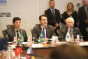 O governador Carlos Massa Ratinho Junior e o ministro da Justiça Sergio Moro, participaram da Encontro do Conselho Nacional de Secretários de Estado da Justiça, Cidadania, Direitos Humanos e Administração Penitenciária. Participaram: os secretários: de Segurança Pública, cel. Romulo Marinho Soares; entre outros.Curitiba, 04-10-19.Foto: Arnaldo Alves / AEN.