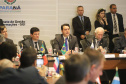 O governador Carlos Massa Ratinho Junior e o ministro da Justiça Sergio Moro, participaram da Encontro do Conselho Nacional de Secretários de Estado da Justiça, Cidadania, Direitos Humanos e Administração Penitenciária. Participaram: os secretários: de Segurança Pública, cel. Romulo Marinho Soares; entre outros.Curitiba, 04-10-19.Foto: Arnaldo Alves / AEN.