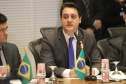 O governador Carlos Massa Ratinho Junior e o ministro da Justiça Sergio Moro, participaram da Encontro do Conselho Nacional de Secretários de Estado da Justiça, Cidadania, Direitos Humanos e Administração Penitenciária. Participaram: os secretários: de Segurança Pública, cel. Romulo Marinho Soares; entre outros.Curitiba, 04-10-19.Foto: Arnaldo Alves / AEN.