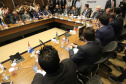 O governador Carlos Massa Ratinho Junior e o ministro da Justiça Sergio Moro, participaram da Encontro do Conselho Nacional de Secretários de Estado da Justiça, Cidadania, Direitos Humanos e Administração Penitenciária. Participaram: os secretários: de Segurança Pública, cel. Romulo Marinho Soares; entre outros.Curitiba, 04-10-19.Foto: Arnaldo Alves / AEN.
