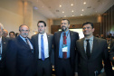 O governador Carlos Massa Ratinho Junior e o ministro da Justiça Sergio Moro, participaram da Encontro do Conselho Nacional de Secretários de Estado da Justiça, Cidadania, Direitos Humanos e Administração Penitenciária, que realiza-se no Palácio Iguaçu. Participaram: os secretários: de Segurança Pública, cel. Romulo Marinho Soares; entre outros.Curitiba, 04-10-19.Foto: Arnaldo Alves / AEN.