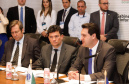 O governador Carlos Massa Ratinho Junior abriu nesta sexta-feira (04) a reunião do Conselho Nacional dos Secretários de Estado da Justiça, da Cidadania, Direitos Humanos e Administração Penitenciária (Consej), realizada no Palácio Iguaçu, em Curitiba. 