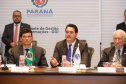 O governador Carlos Massa Ratinho Junior abriu nesta sexta-feira (04) a reunião do Conselho Nacional dos Secretários de Estado da Justiça, da Cidadania, Direitos Humanos e Administração Penitenciária (Consej), realizada no Palácio Iguaçu, em Curitiba. 
