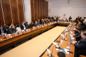O governador Carlos Massa Ratinho Junior abriu nesta sexta-feira (04) a reunião do Conselho Nacional dos Secretários de Estado da Justiça, da Cidadania, Direitos Humanos e Administração Penitenciária (Consej), realizada no Palácio Iguaçu, em Curitiba. 