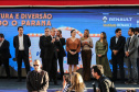 O governador Carlos Massa Ratinho Junior lança nesta quarta-feira (09) o projeto Cinema na Praça, que beneficiará cidades com até dez mil habitantes que não têm cinemas de rua ou em centros comerciais, no Palácio Iguaçu, em Curitiba.  09/10/2019 - Foto: Geraldo Bubniak/AEN