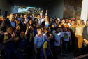 O governador Carlos Massa Ratinho Junior lança nesta quarta-feira (09) o projeto Cinema na Praça, que beneficiará cidades com até dez mil habitantes que não têm cinemas de rua ou em centros comerciais, no Palácio Iguaçu, em Curitiba.  09/10/2019 - Foto: Geraldo Bubniak/AEN
