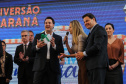 O governador Carlos Massa Ratinho Junior lança nesta quarta-feira (09) o projeto Cinema na Praça, que beneficiará cidades com até dez mil habitantes que não têm cinemas de rua ou em centros comerciais, no Palácio Iguaçu, em Curitiba.  09/10/2019 - Foto: Geraldo Bubniak/AEN