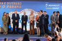 O governador Carlos Massa Ratinho Junior lança nesta quarta-feira (09) o projeto Cinema na Praça, que beneficiará cidades com até dez mil habitantes que não têm cinemas de rua ou em centros comerciais, no Palácio Iguaçu, em Curitiba.  09/10/2019 