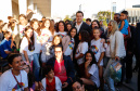 O governador Carlos Massa Ratinho Junior lança nesta quarta-feira (09) o projeto Cinema na Praça, que beneficiará cidades com até dez mil habitantes que não têm cinemas de rua ou em centros comerciais, no Palácio Iguaçu, em Curitiba.  09/10/2019 