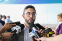 O governador Carlos Massa Ratinho Júnior inaugura nesta quinta-feira (10) , o viaduto da BR-277 e as obras de ampliação do Terminal de Contêineres de Paranaguá (TCP). Na foto, Luiz Fernando Garcia da Silva,  presidente da Administração Portuária dos Portos de Paraná e Antonina(APPA). Paranaguá, 09/10/2019 -  Foto: Geraldo Bubniak/AEN