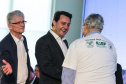 O governador Carlos Massa Ratinho Junior e a ministra da Agricultura, Pecuária e Abastecimento, Tereza Cristina, anunciam nesta terça-feira (15),  no Palácio Iguaçu, em Curitiba, a suspensão das campanhas de vacinação contra febre aftosa em rebanhos bovinos e de bufalinos no Paraná.  Curitiba, 14/10/2019 - Foto: Geraldo Bubniak/AEN
