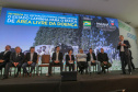 O governador Carlos Massa Ratinho Junior e a ministra da Agricultura, Pecuária e Abastecimento, Tereza Cristina, anunciam nesta terça-feira (15),  no Palácio Iguaçu, em Curitiba, a suspensão das campanhas de vacinação contra febre aftosa em rebanhos bovinos e de bufalinos no Paraná.  Curitiba, 14/10/2019 - Foto: Geraldo Bubniak/AEN