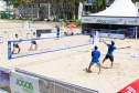 Os Jogos de Aventura e Natureza são palco do Caiobá Open de Beach Tennis, que faz parte do Circuito Mundial da Federação Internacional de Tênis (ITF, sigla em inglês). O evento começou nesta quinta-feira (24) e segue até domingo (27) na Praia Mansa, em Matinhos. Foto: Divulgação/ Esporte Paraná