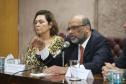 O secretário da Fazenda Renê Garcia, empossa os novos delegados regionais da SEFA.Curitiba, 25-10-19.Foto: Arnaldo Alves / AEN.