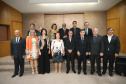 O secretário da Fazenda Renê Garcia, empossa os novos delegados regionais da SEFA.Curitiba, 25-10-19.Foto: Arnaldo Alves / AEN.