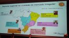 O Batalhão de Polícia Rodoviária (BPRv) participou do Seminário Raízen Sudeste, Roubos de Cargas, Fraudes e Delitos Conexos, realizado na cidade de Mairinque, no estado de São Paulo, terça-feira (29). No encontro foram discutidas estratégias de policiamento, inovações e tecnologias aplicáveis à segurança viária. O Paraná se destacou pelos baixos índices de roubos de carga: 3% de todos os crimes deste tipo no Brasil ocorreram em estradas estaduais paranaenses. Foto: Divulgação/SESP
