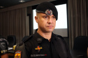 Curitiba, 05 de novembro de 2019. Aula Inaugural do Curso de Rondas Ostencivas de Natureza Especial. Foto: Ten Cel Bento Franco, Comandante do Batalhão ROTAM da Polícia Militar do Estado de Goiás. 