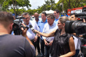 A região Noroeste do Paraná recebeu 30 novas ambulâncias do Samu, nesta sexta-feira (8). Os veículos vão atender 101 municípios e representam a renovação e ampliação da frota. O secretário de Estado da Saúde, Beto Preto, esteve em Umuarama para entregar o lote, que representa investimento de mais de R$ 4,8 milhões. Ele também visitou o Hospital Cemil, que vai ampliar o atendimento com recursos de R$ 2,8 milhões.Foto:Pedro Oliveira/PMUmuarama