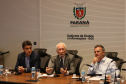 A modernização da malha rodoviária paranaense e as novas concessões de rodovias foram temas de um encontro realizado nesta segunda-feira (11), no Palácio Iguaçu, entre representantes do Governo do Estado e parlamentares da bancada federal paranaense em Brasília