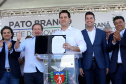 O governador Carlos Massa Ratinho Junior assinou na manhã desta terça-feira (12) a transferência da sede do Governo do Paraná para Pato Branco, polo do Sudoeste do Paraná