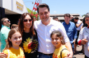 O governador Carlos Massa Ratinho Junior assinou na manhã desta terça-feira (12) a transferência da sede do Governo do Paraná para Pato Branco, polo do Sudoeste do Paraná. A cidade é a capital administrativa do Estado até esta quarta-feira (13). As atividades do Poder Executivo acontecem em paralelo à IV Feira de Ciência, Tecnologia e Inovação – Inventum. O ato aconteceu no espaço Casa do Prefeito, dentro do Parque de Exposições do município.