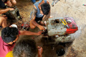 Pescadores fazem curso de mecânica de embarcações. Fotos de Pierpaolo Nota/ Portos do Paraná 