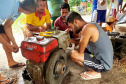 Pescadores fazem curso de mecânica de embarcações. Fotos de Pierpaolo Nota/ Portos do Paraná 