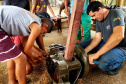 Pescadores fazem curso de mecânica de embarcações. Fotos de Pierpaolo Nota/ Portos do Paraná 