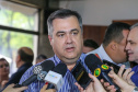 O Governo do Estado libera nesta quinta-feira (14) mais R$ 25 milhões para a continuidade das obras do Hospital da Criança de Maringá (Noroeste). A solenidade acontece na prefeitura de Maringá, com as presenças do Secretário do Desenvolvimento Urbano e Obras Públicas ? JoãoCarlos Ortega,  Secretário de Saúde ? Beto Preto, o Prefeito de Maringá, Ulisses Maia.Maringá, 14/11/2019 -  Foto: Geraldo Bubniak/AEN